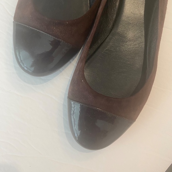 BOSS Brown Leather Suede Pumps - Picture 3 of 4